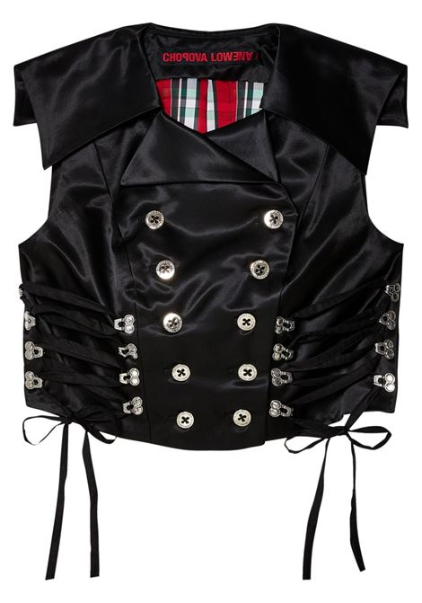 gilè in raso CHOPOVA LOWENA | Top | 5164BLACK